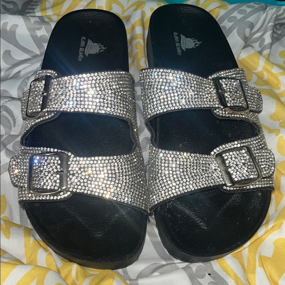 Aloha Island sparkle Sandals Size 9